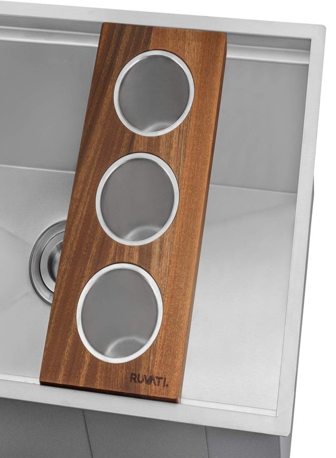 Ruvati Condiment Tray 3 Bowl Serving Board for Workstation Sinks (Complete Set) - RVA1377 - Image 1
